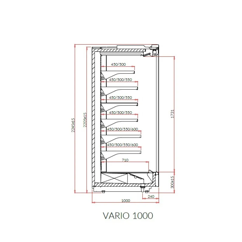 Vitrine IGLOO VR150.1000H