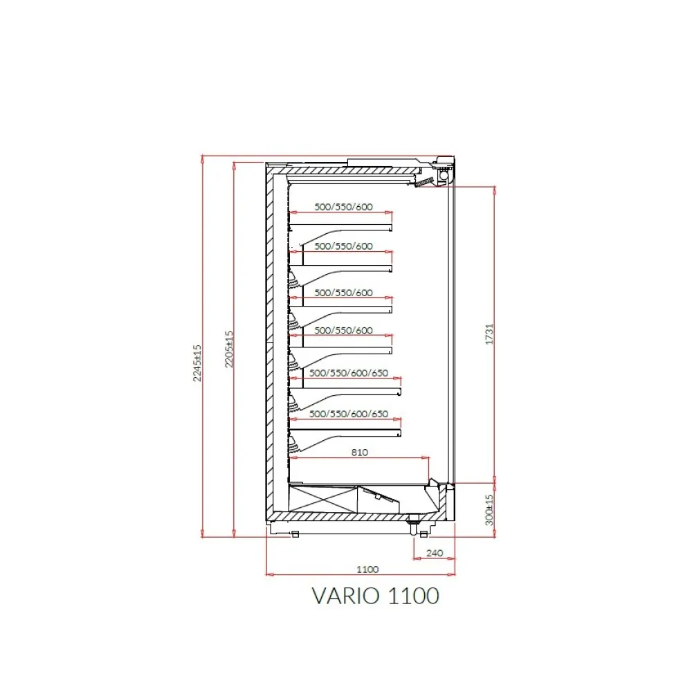 Vitrine IGLOO VR150.1100H