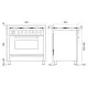 Cuisinière ILVE P09FWE3