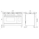Cuisinière ILVE PI127WE3
