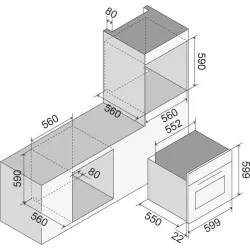 Four ILVE OV60PMT3