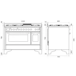 Cuisinière ILVE M12FDNE3