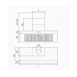 Hotte aspirante ILVE AGQ60