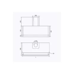 Hotte aspirante ILVE APM90-MK