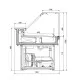 Vitrine JUKA C-1-CP-90/CH/DZ