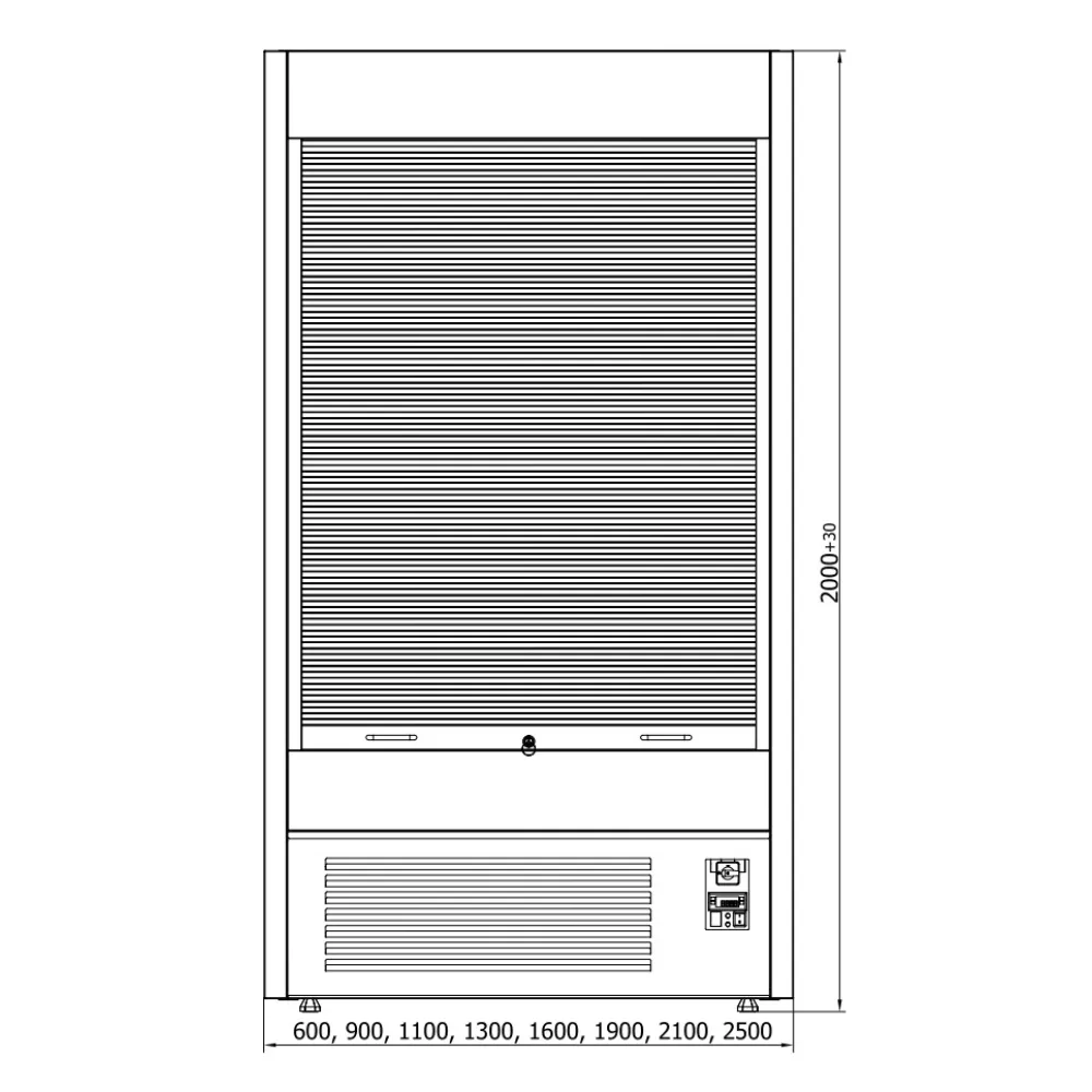 Vitrine à impulsions JUKA R-1-MVR-60/60-I