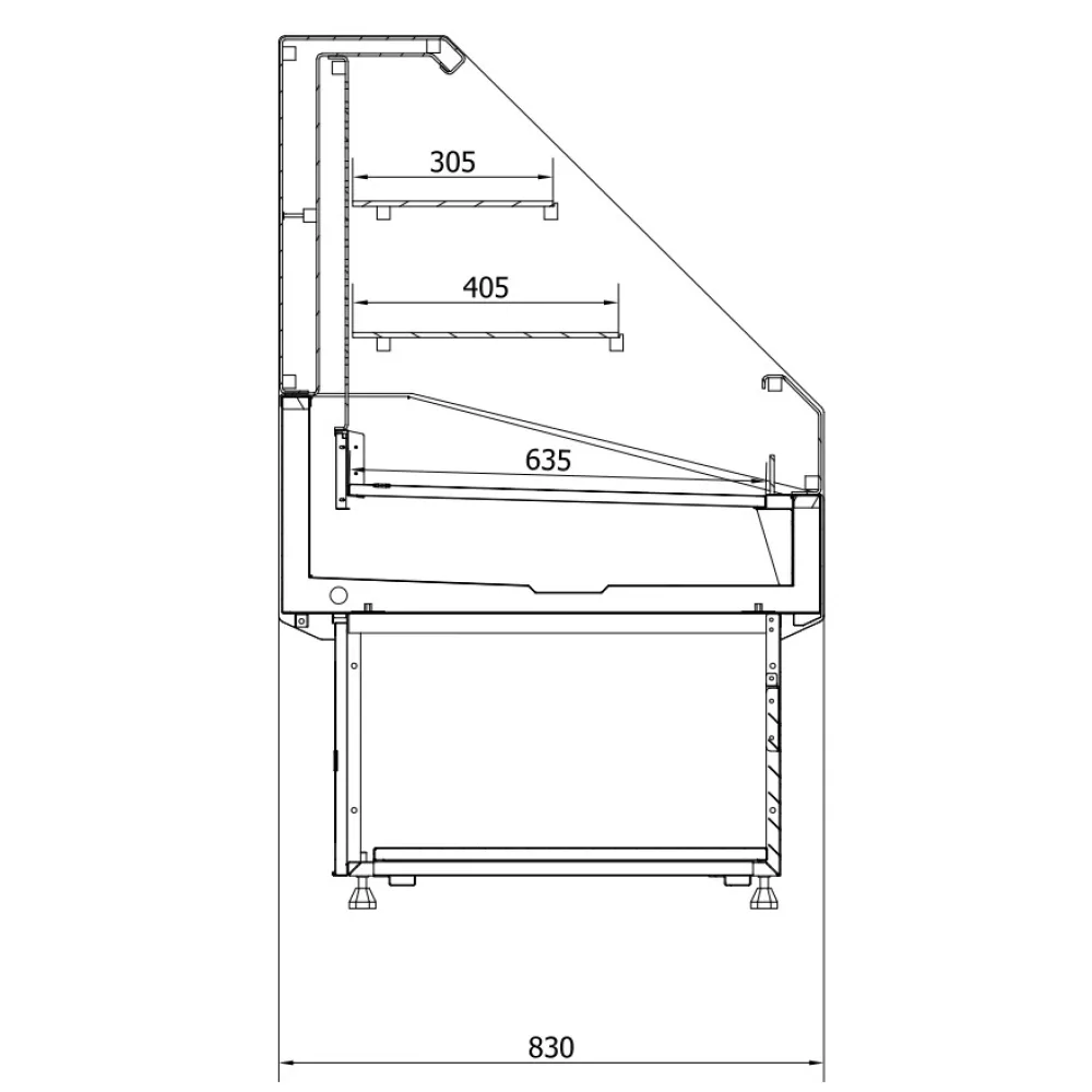 Vitrine JUKA R-1-SO-90-I
