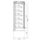 Vitrine à impulsions JUKA R-1-VR-110/80-I
