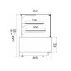 Vitrine à pâtisserie JUKA C-1-LMM-60CH