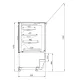 Vitrine pâtissière sans régulation de température JUKA C-1-MG-140NE