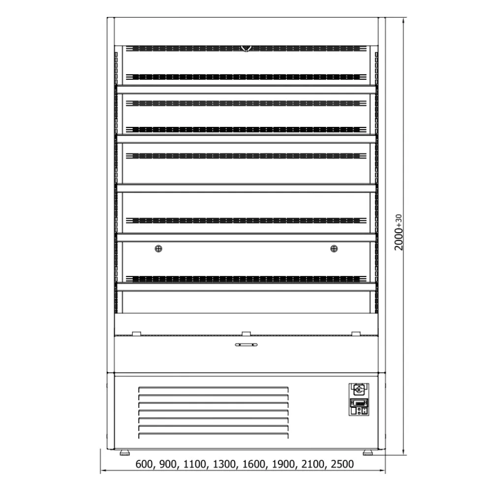 Vitrine JUKA R-1-MVR-90/60