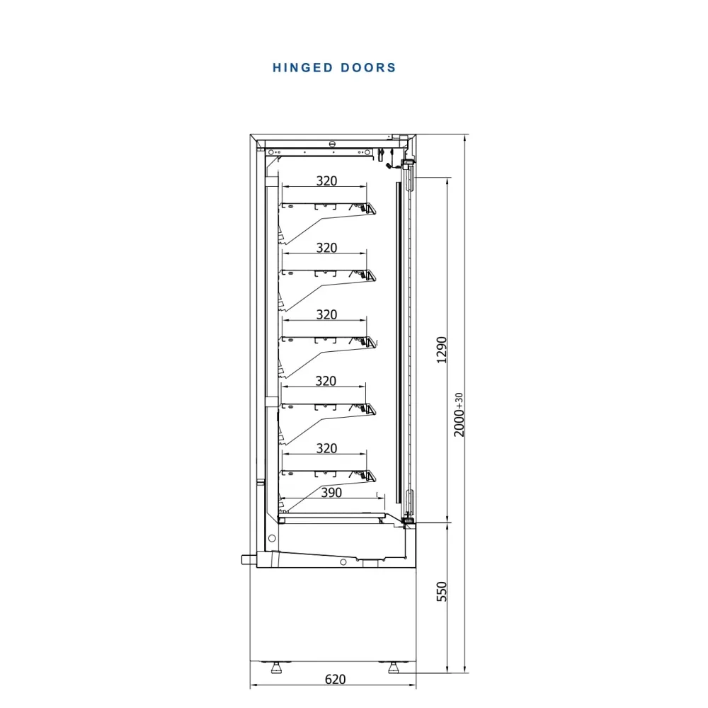Vitrine JUKA R-1-MVR-90/60-DUZ