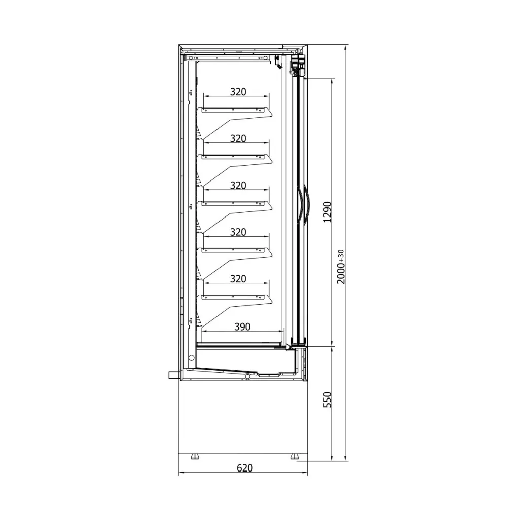 Vitrine JUKA R-1-MVR-110/60-DP