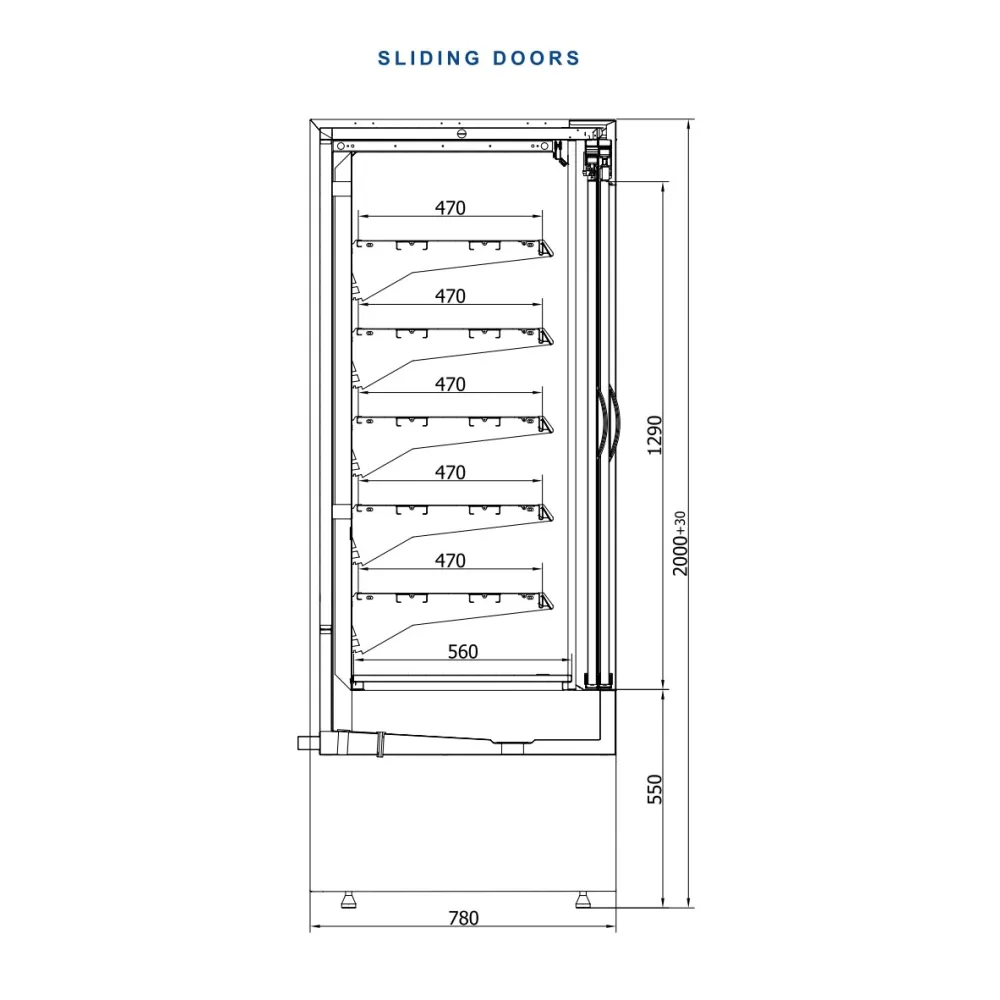 Vitrine JUKA R-1-VR-160/80 DP