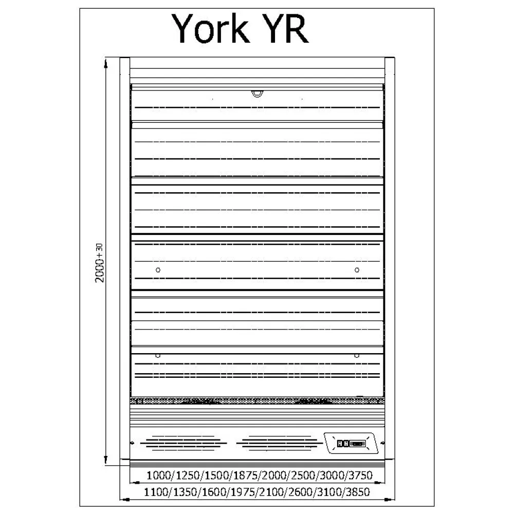 Vitrine JUKA R-1-YR-125/90