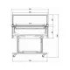 Vitrine pâtissière BHS-HoReCa C-1-VL-130CH