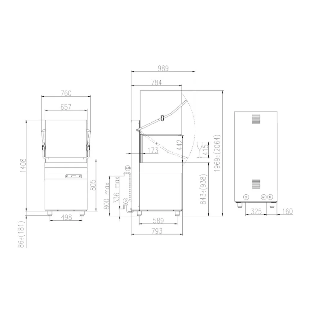 Lave-vaisselle à capot KASTEL HK1200EPRS