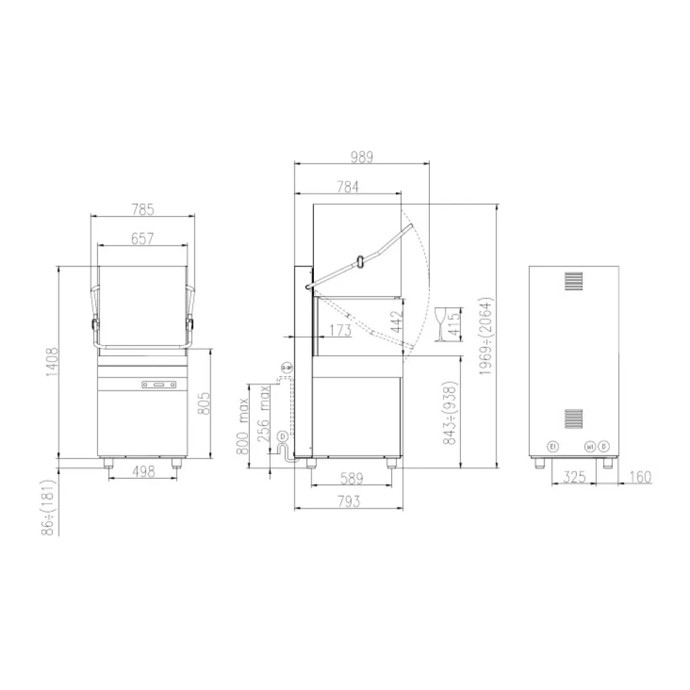 Lave-vaisselle à capot KASTEL HK60EPRS