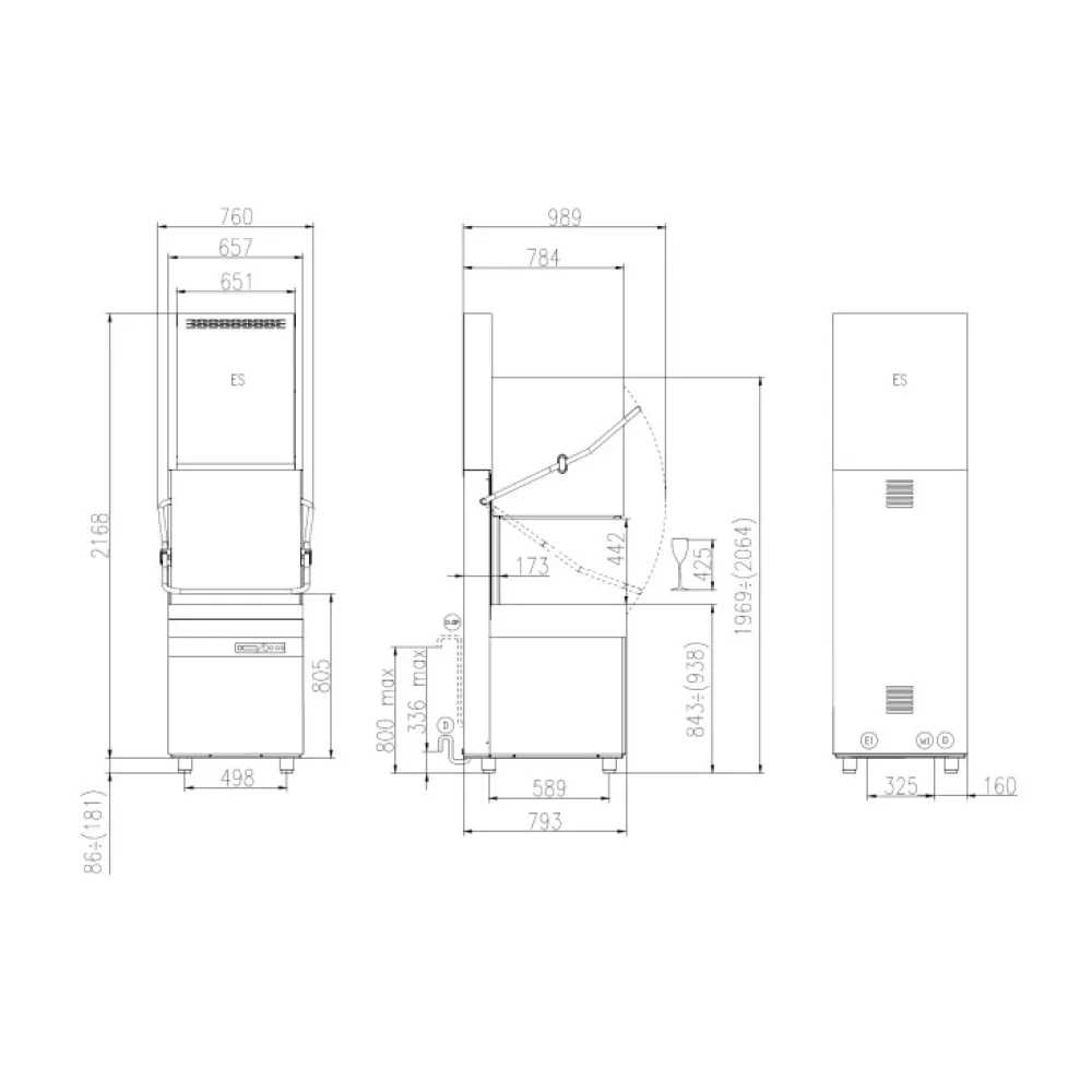 Lave-vaisselle à capot KASTEL HK1200EES