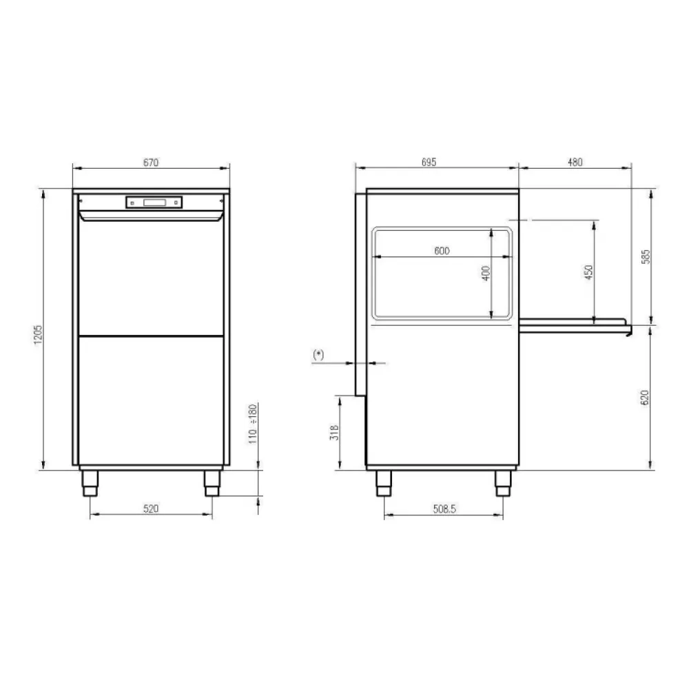 Lave-marmite KASTEL UK-L55/45EPRS