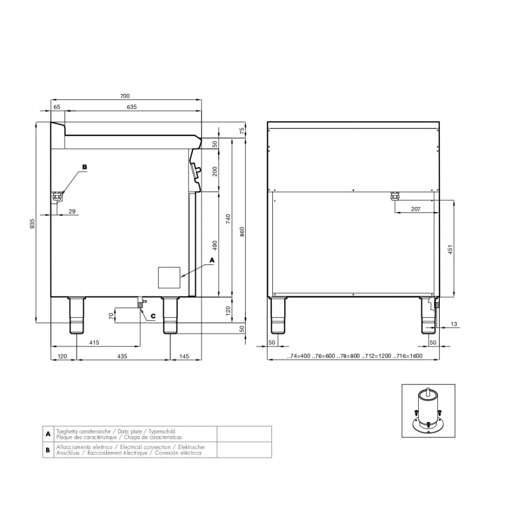 Sauteuse électrique pour navires LOTUS 08070433X