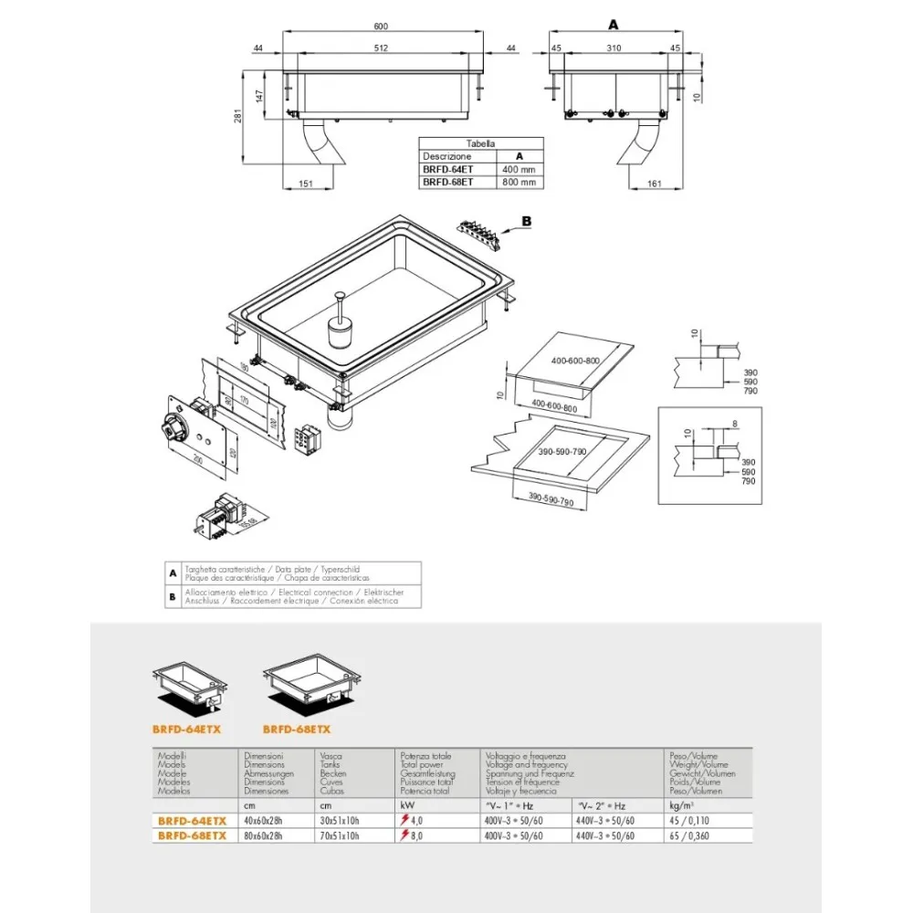 Équipement de friture à encastrer pour navires LOTUS 26070833X