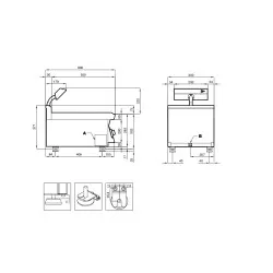 Chauffe-plat pour produits frits destiné aux navires LOTUS 16040410X