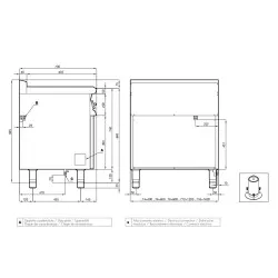 Cuisinière électrique avec étagère navires LOTUS 08030430X