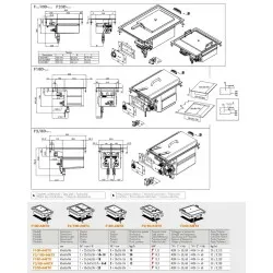 Friteuse électrique à encastrer pour navires LOTUS 26090430X