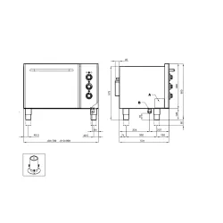 Four électrique multifonction avec support LOTUS 06490813