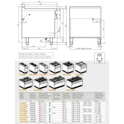 Cuisinière électrique avec étagère navires LOTUS 09030832