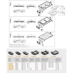 Plaque de cuisson électrique à encastrer pour navires LOTUS 26030430X