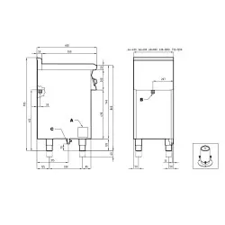 Friteuse électrique pour navires LOTUS 06090430X