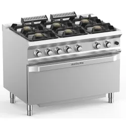 Cuisinière à gaz avec four MBM FB711FGMXS