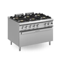 Cuisinière à gaz avec four MBM FB912FGMXXL