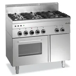 Cuisinière à gaz avec four MBM G6SFA6