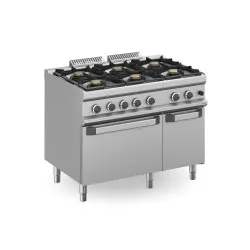 Cuisinière à gaz avec four MBM MFB711AFGXS
