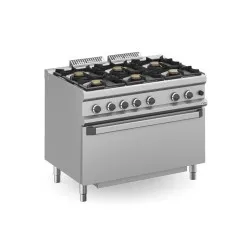 Cuisinière à gaz avec four MBM MFB711FGMXS