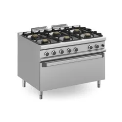 Cuisinière à gaz avec four MBM MFB912FGMXXL