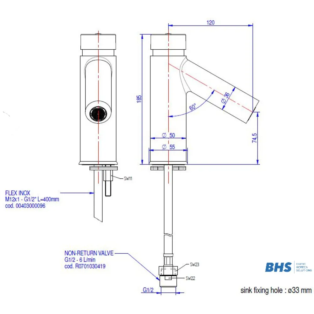 Mitigeur automatique MONOLITH ARES001p