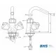 Robinet mitigeur 20166 pour lignes de service ATENA MONOLITH R0101020166