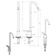 Robinet mitigeur 20204 pour lignes de service ATENA MONOLITH R0501020204