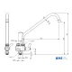 Robinet mitigeur 20211 pour lignes de service ATENA MONOLITH R0501020211