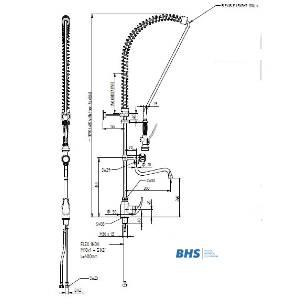 Douche de rinçage MONOLITH R0101020144