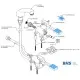 Robinet mitigeur à commande au pied MONOLITH ERMES001KIT1