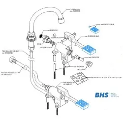 Robinet mitigeur à commande au pied MONOLITH ERMES001KIT2