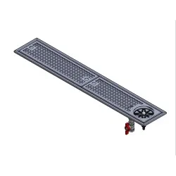 Bac récupérateur encastrable avec rince-verres et vidange BHS-HoReCa ZJ21-7001.00.00 SB