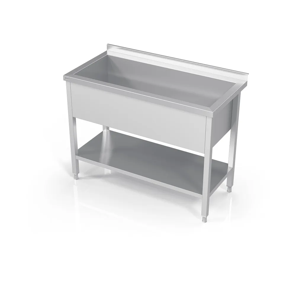 Évier pour marmites avec étagère Novameta DV1-PLA-90/60/90