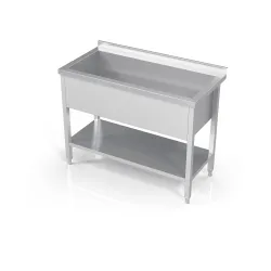 Évier pour marmites avec étagère Novameta DV1-PLA-80/60/90