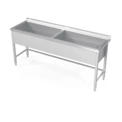 Évier double pour marmites avec cadre Novameta BS2-PRA-140/60/90
